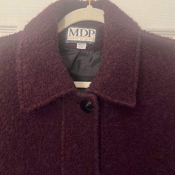 Vintage MDP Mario de Pinto wool long line pea coat / duster size 12/14 women’… - Picture 6 of 11